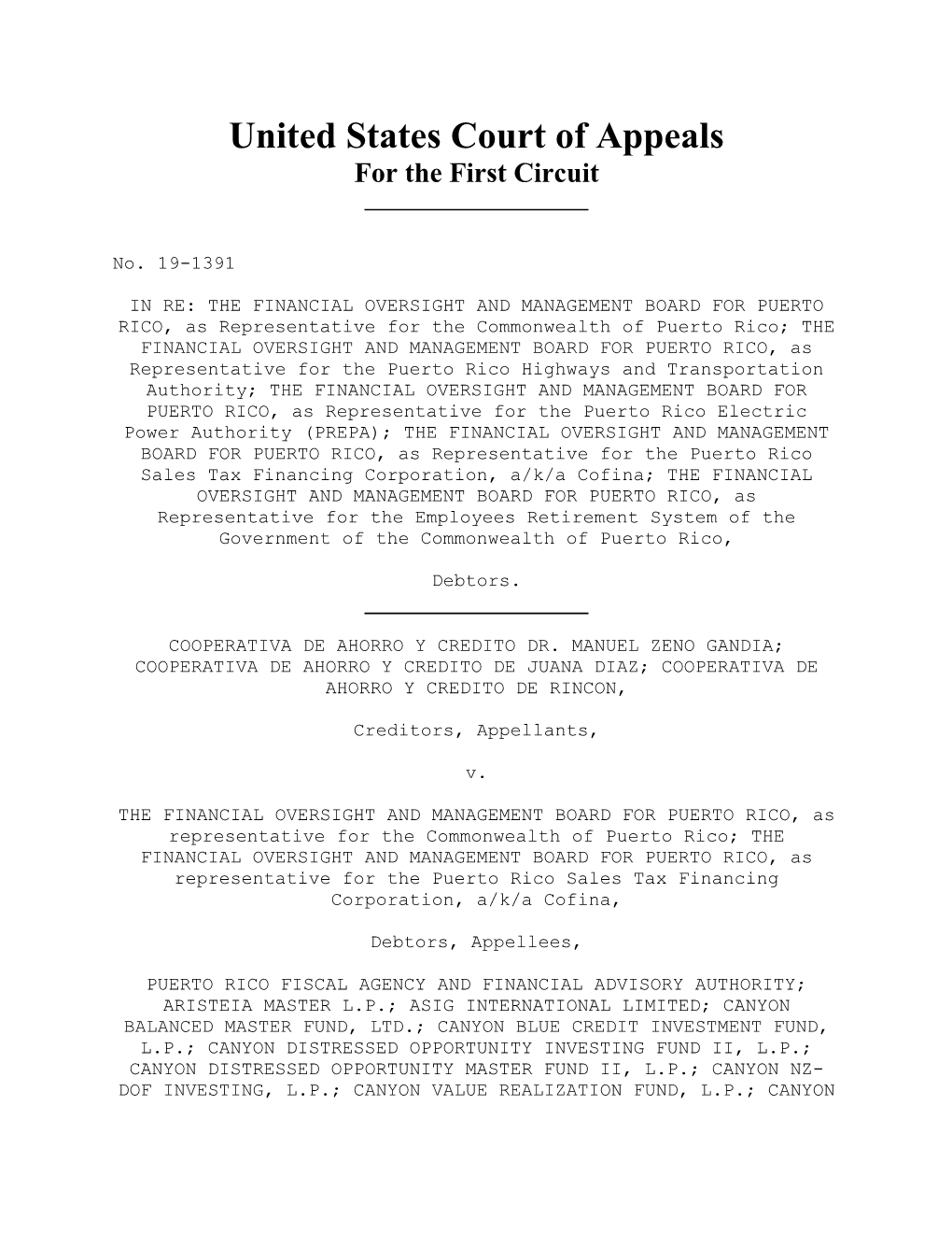 United States Court of Appeals for the First Circuit