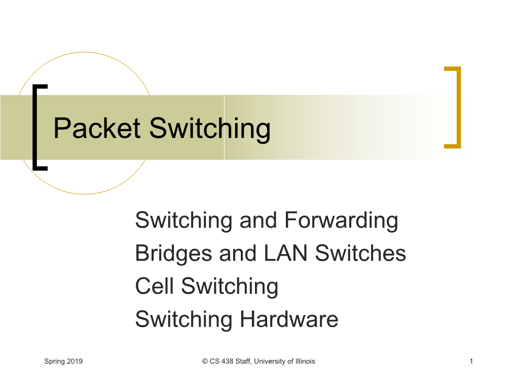 Packet Switching