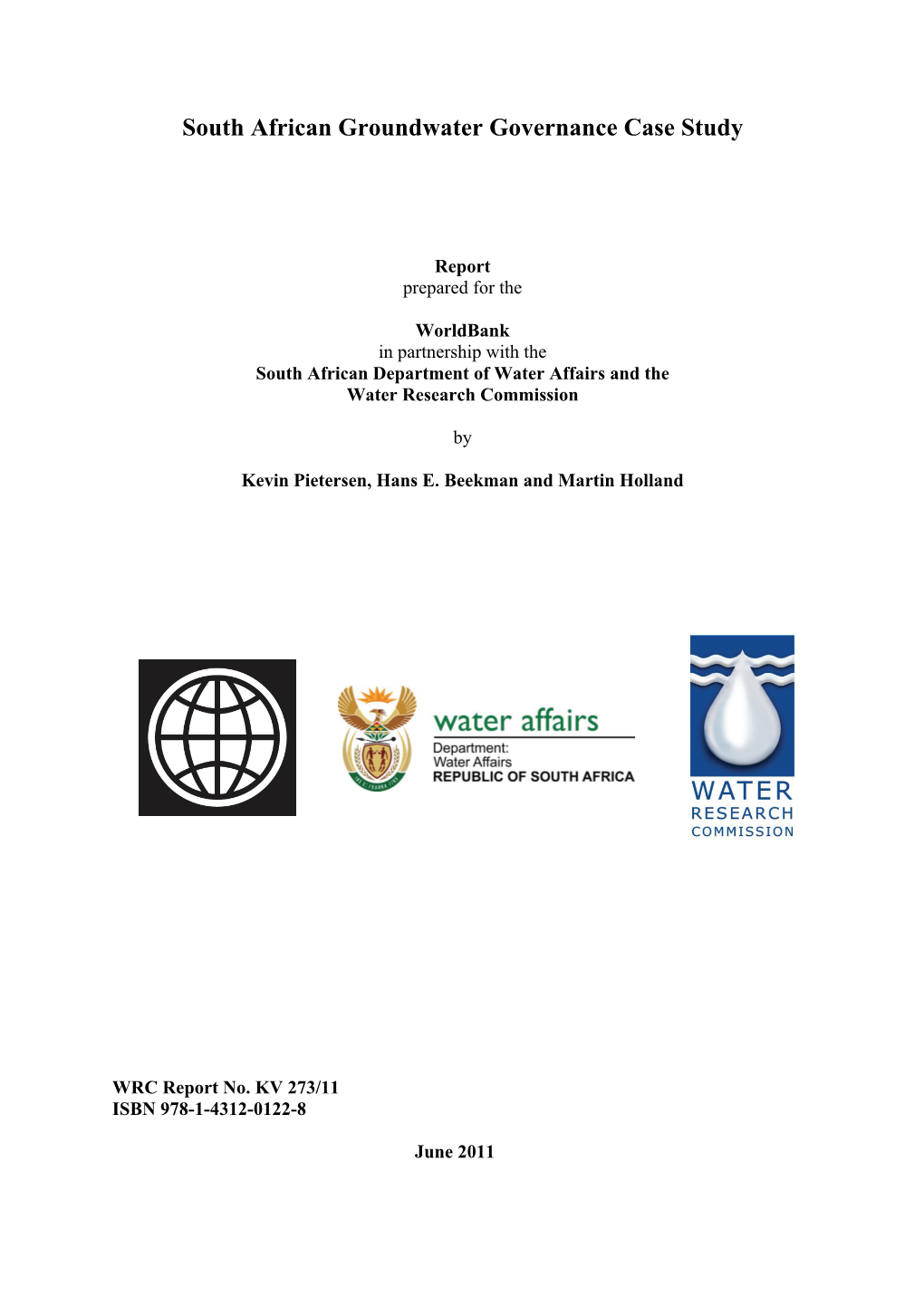 South Africa Groundwater Governance