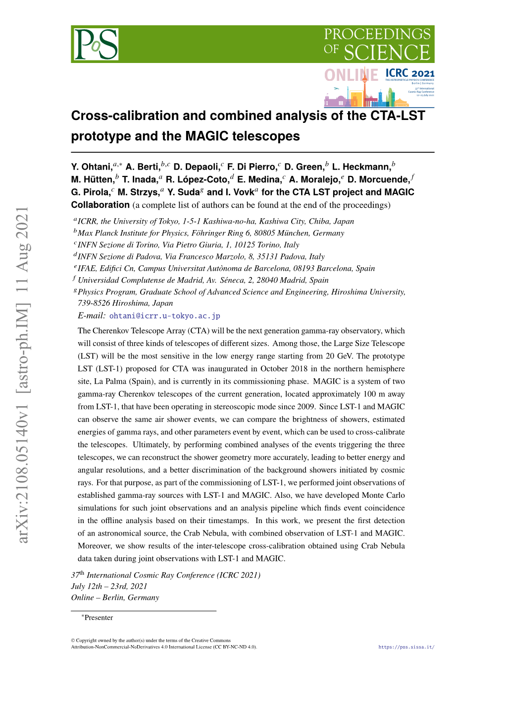 Cross-Calibration and Combined Analysis of the CTA-LST Prototype and the MAGIC Telescopes