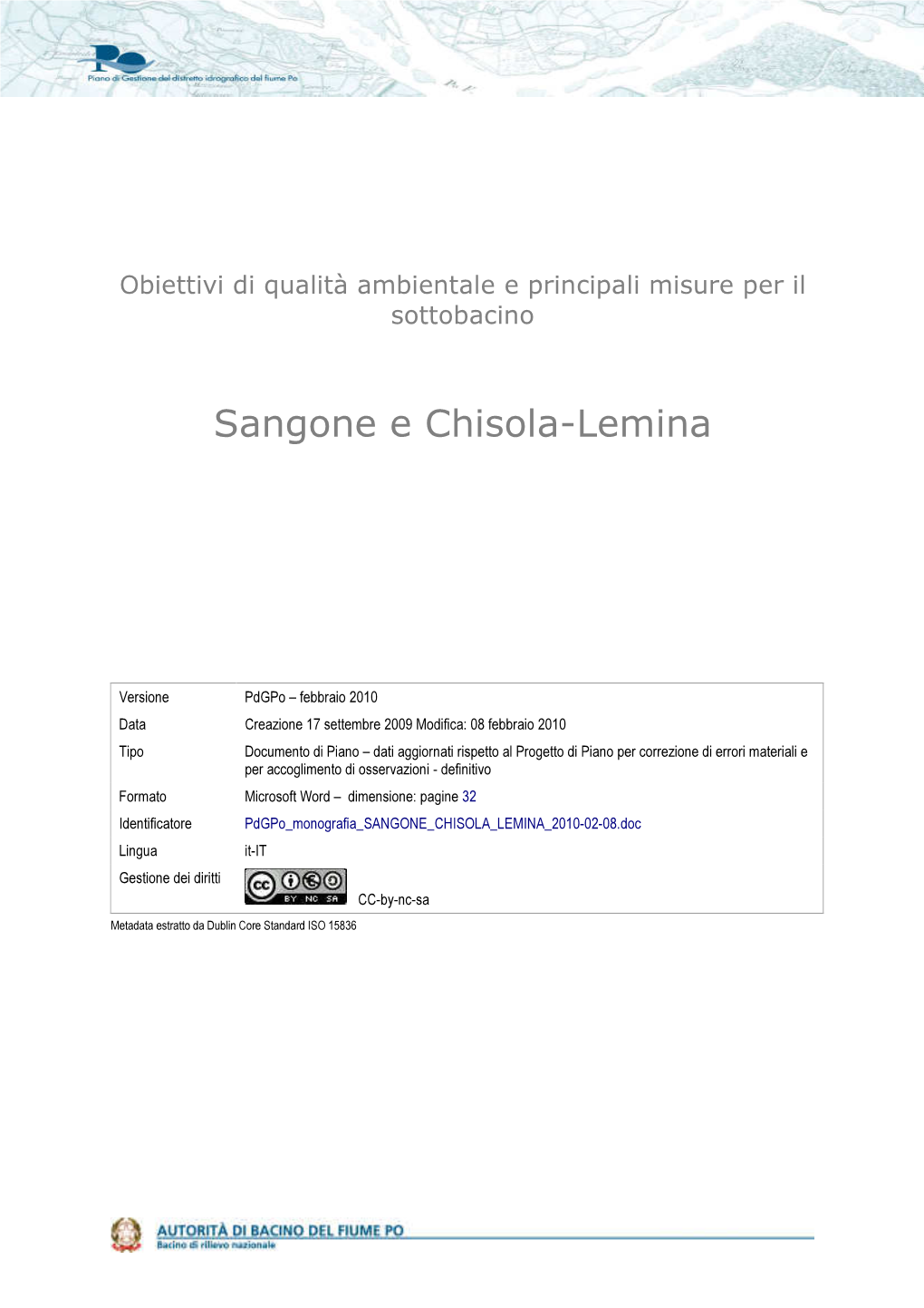 Sangone E Chisola-Lemina