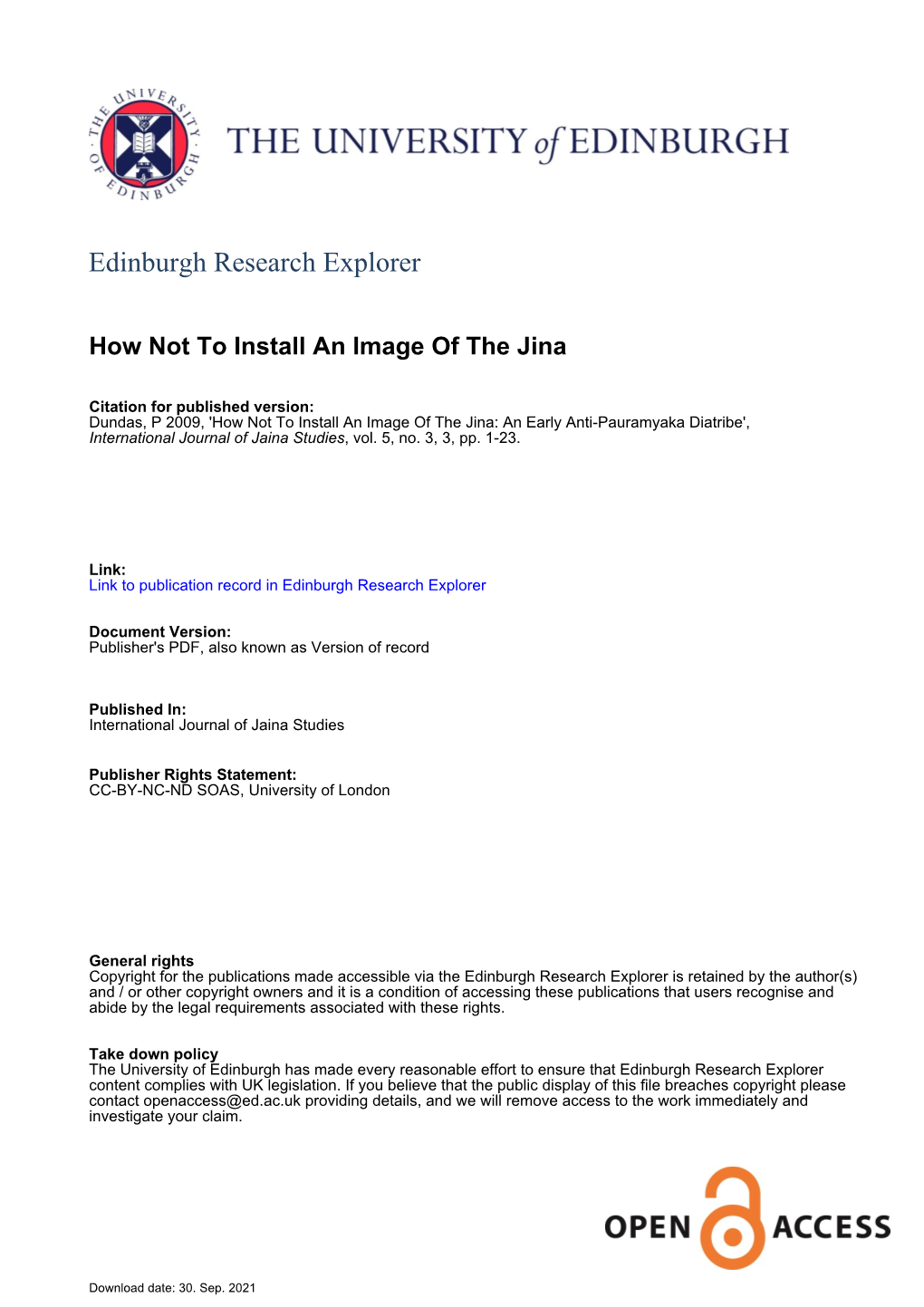 Edinburgh Research Explorer