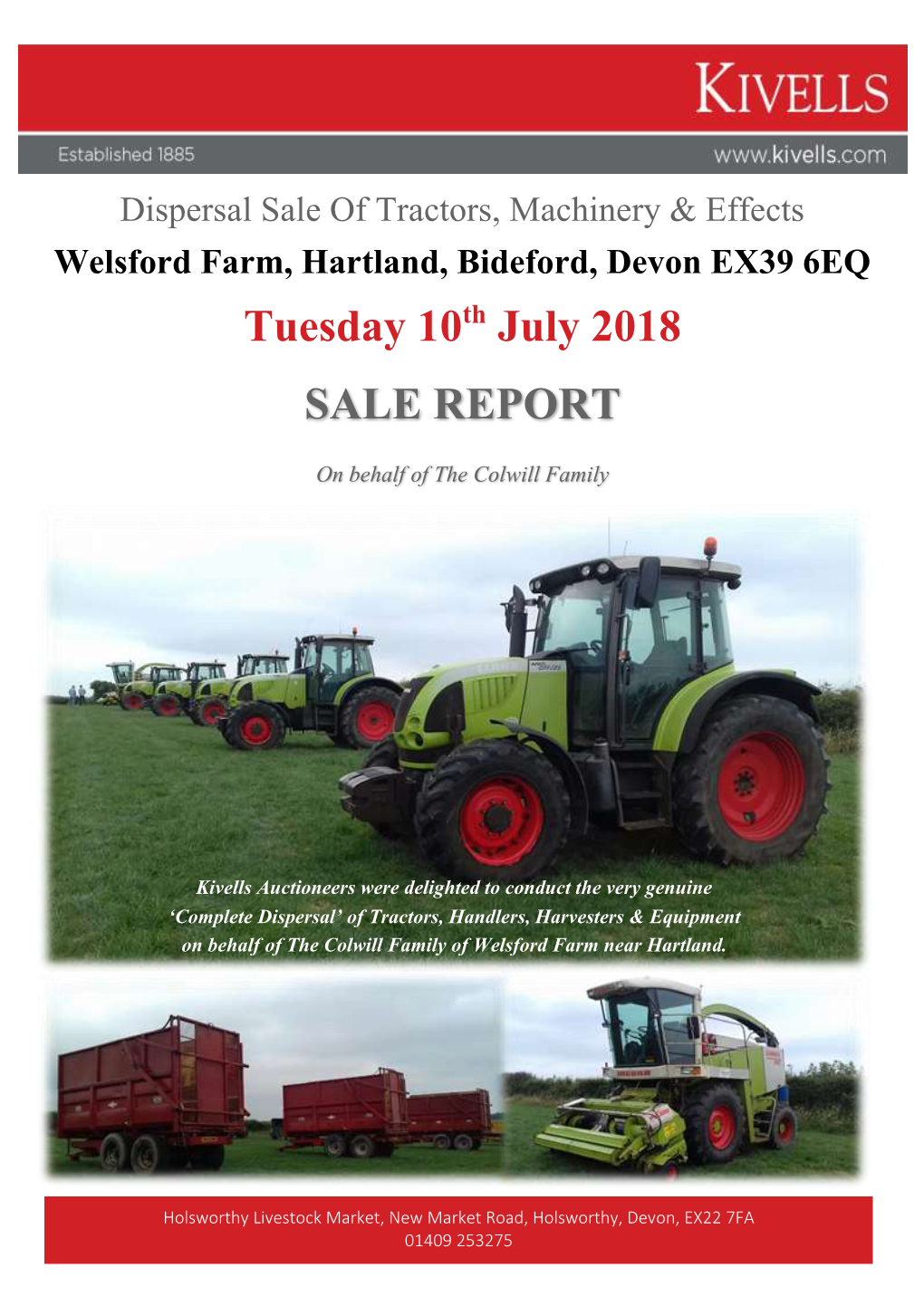 Tuesday 10Th July 2018 SALE REPORT