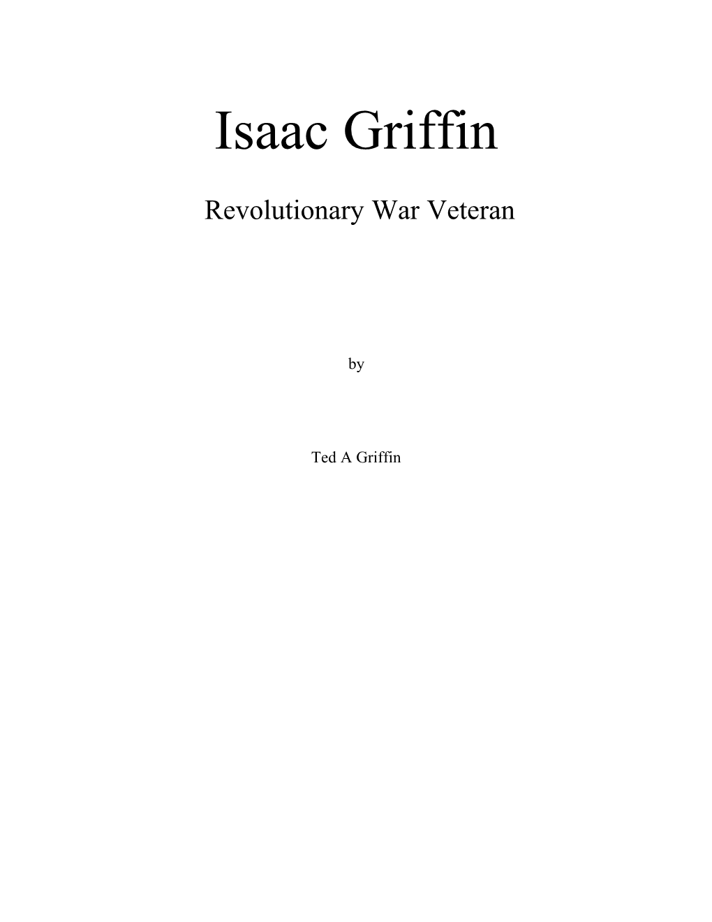 Isaac Griffin