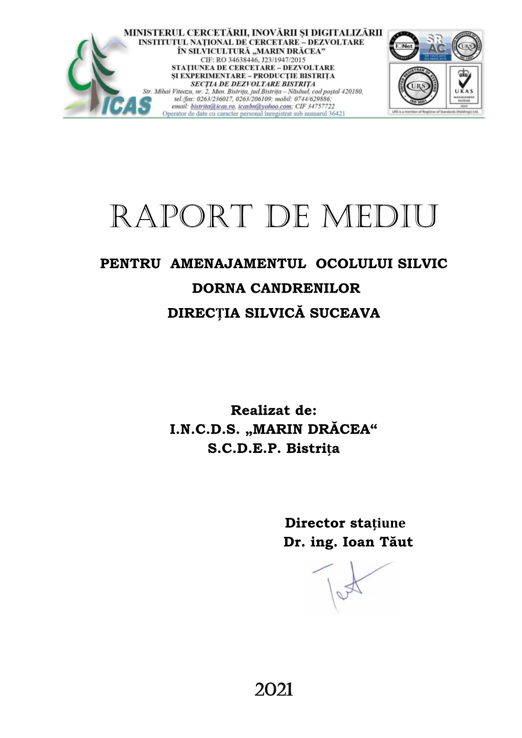 Raport De Mediu