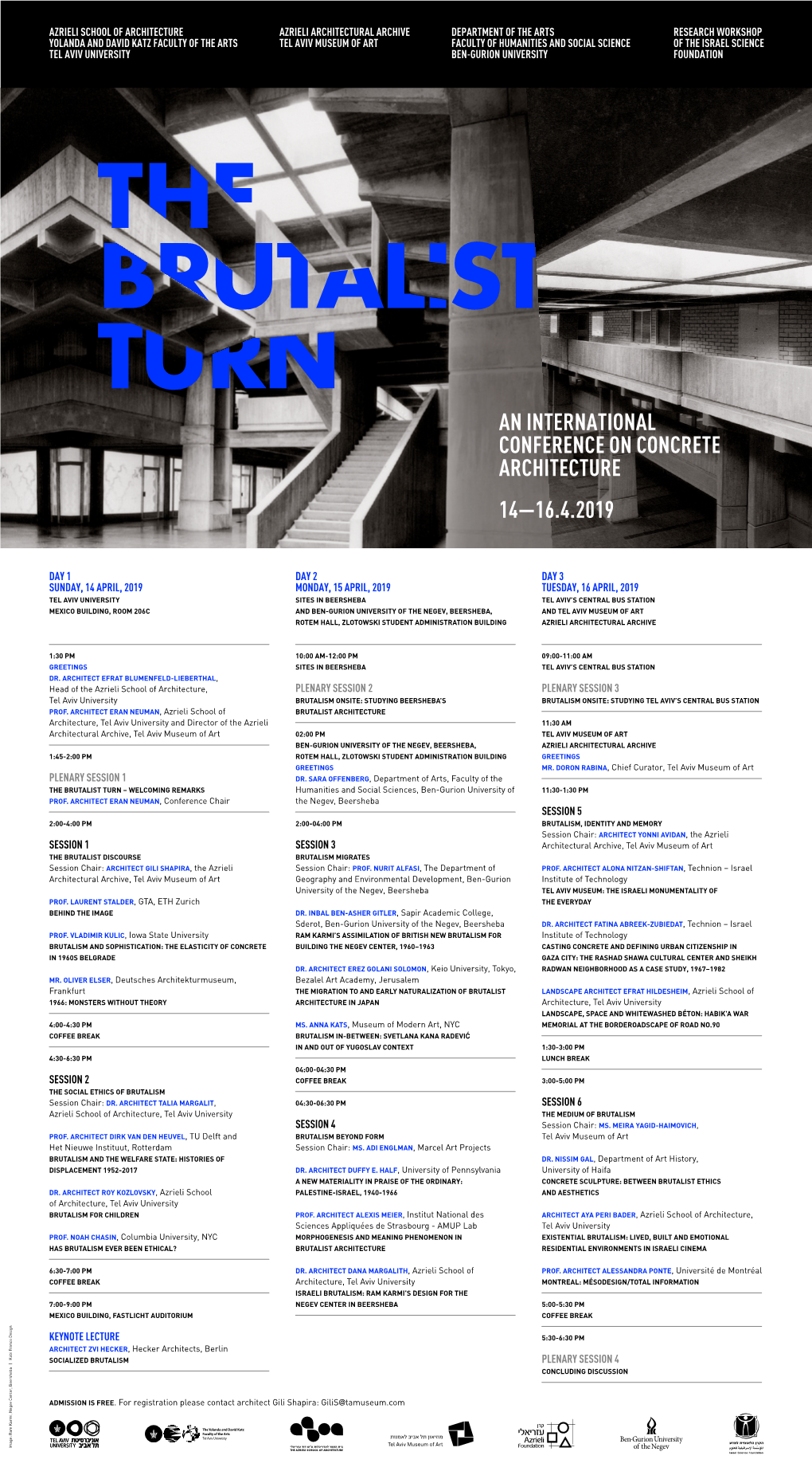 An International Conference on Concrete Architecture 14—16.4.2019