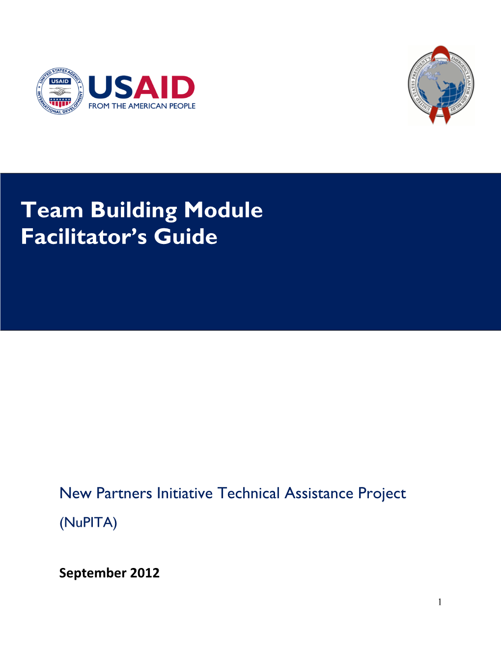 Team Building Module Facilitator's Guide