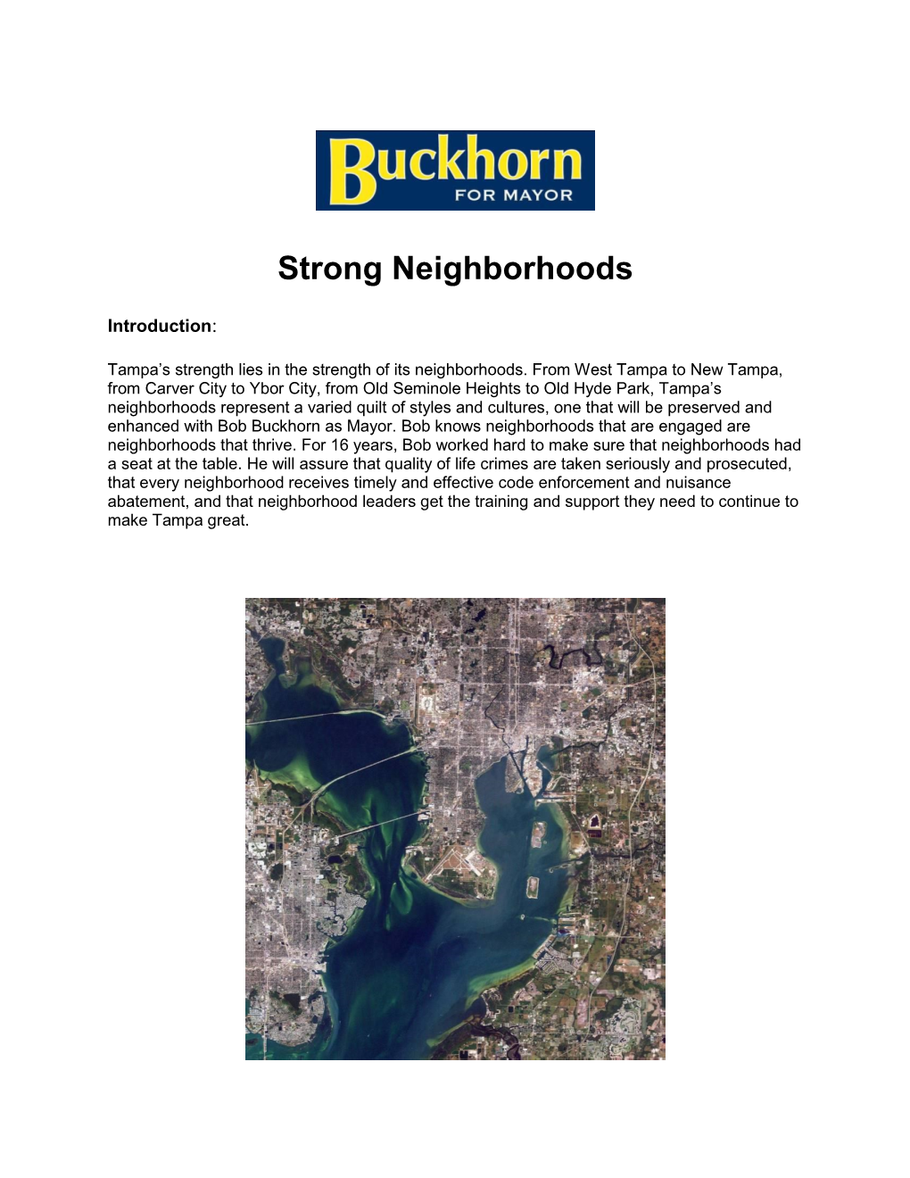 Strong Neighborhoods