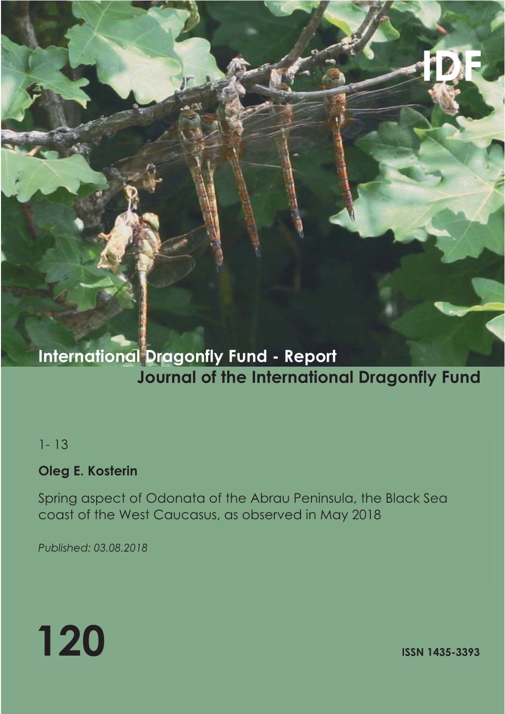 IDF-Report 120 |1 Kosterin Localities on the Abrau Peninsula and Odonata Found There
