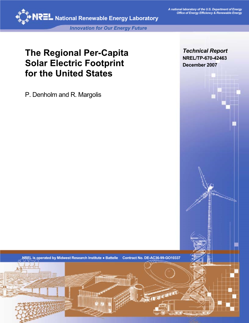 Regional Per-Capita Solar Electric Footprint for the United States