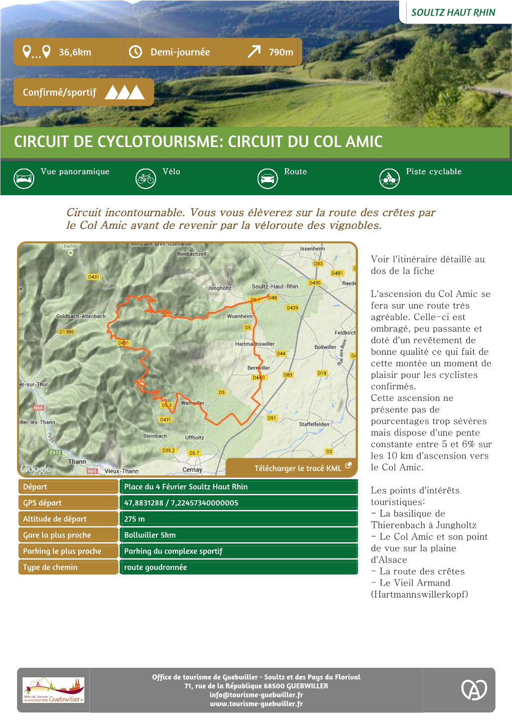Circuit De Cyclotourisme: Circuit Du Col Amic