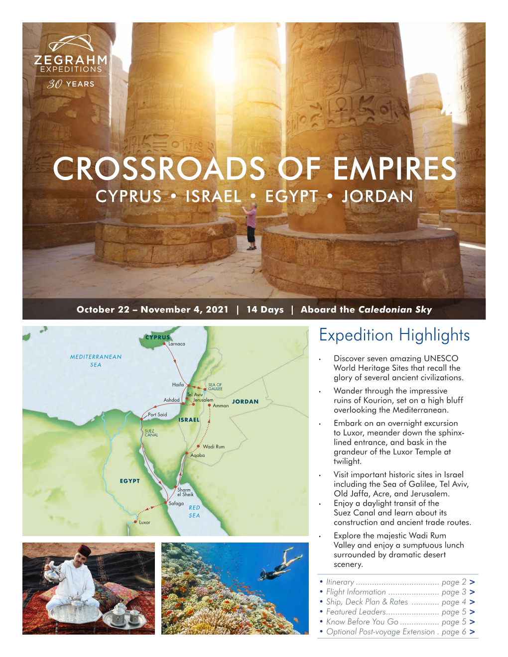 Crossroads of Empires Cyprus • Israel • Egypt • Jordan