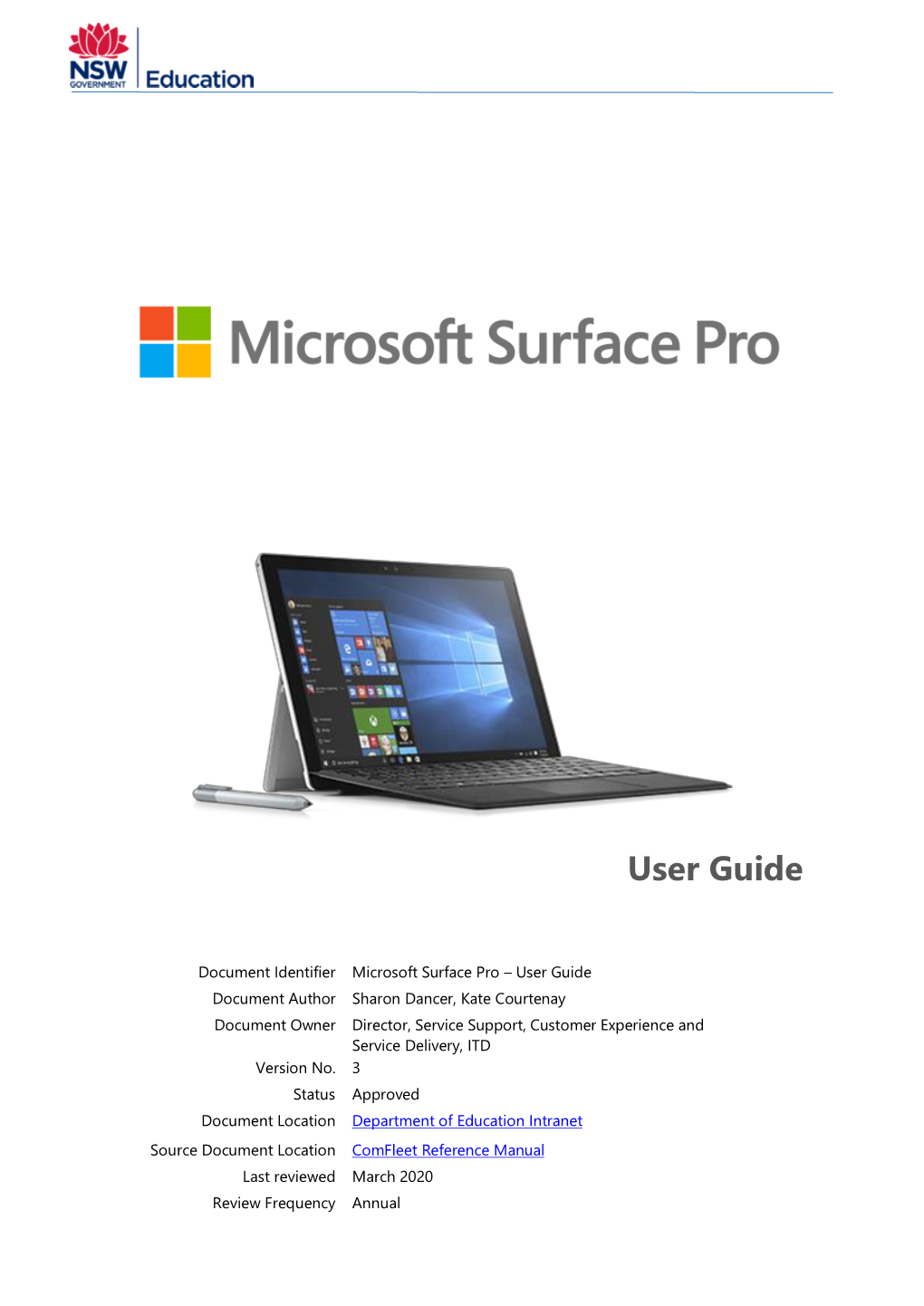 Microsoft Surface Pro – User Guide