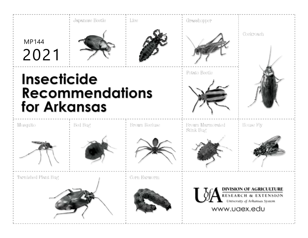 MP144 2021 Insecticide Recommendations for Arkansas