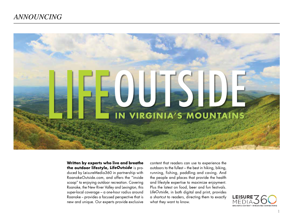 Lifein Virginia's Mountains