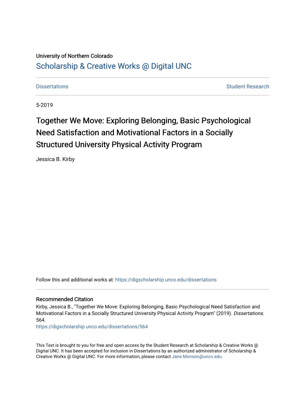 Together We Move: Exploring Belonging, Basic Psychological Need Satisfaction and Motivational Factors in a Socially Structured University Physical Activity Program