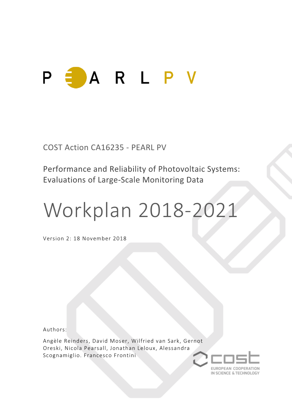 Workplan 2018-2021