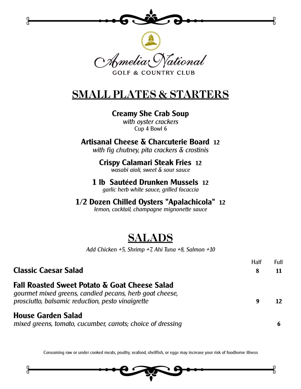 Salads Small Plates & Starters