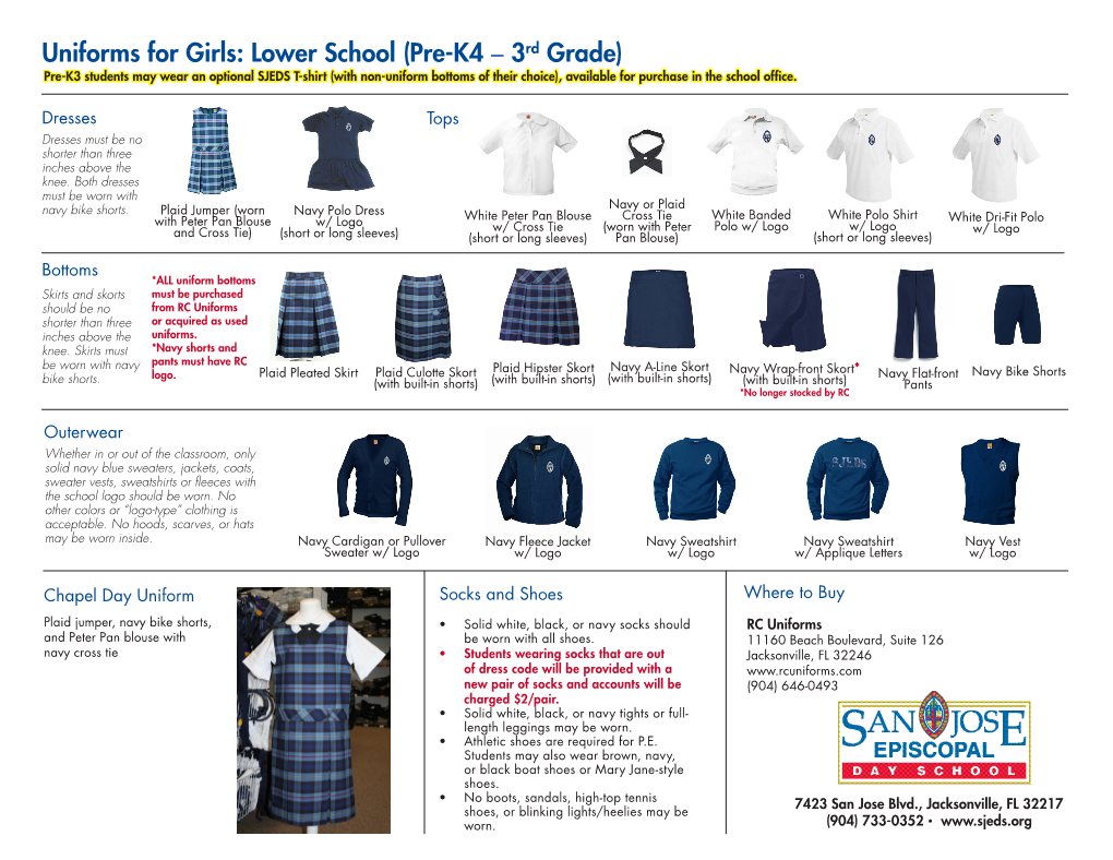 Uniforms for Girls