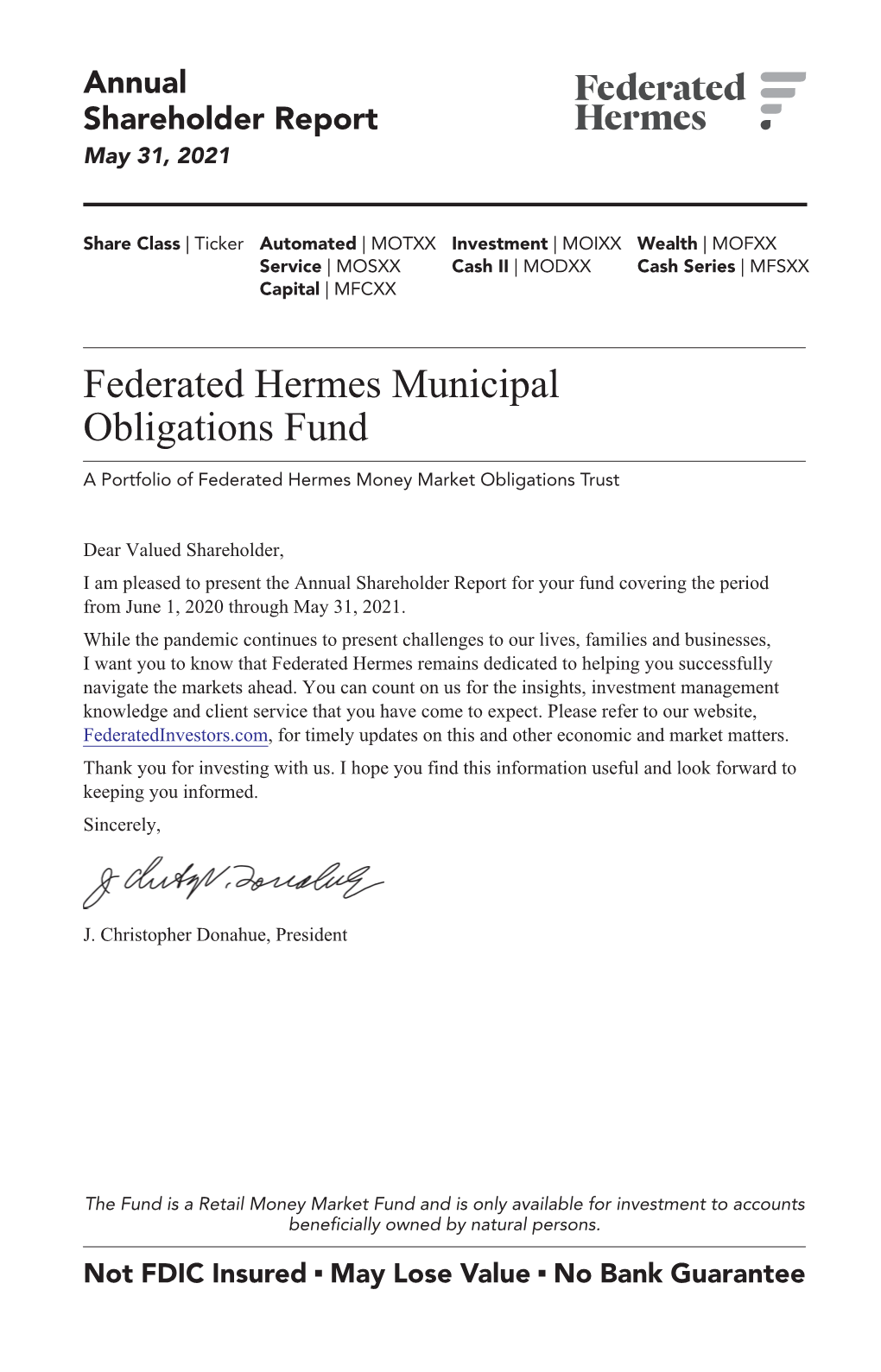 Federated Hermes Municipal Obligations Fund