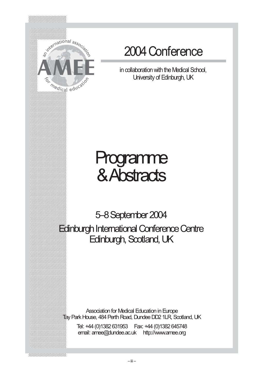 Edinburgh Programme