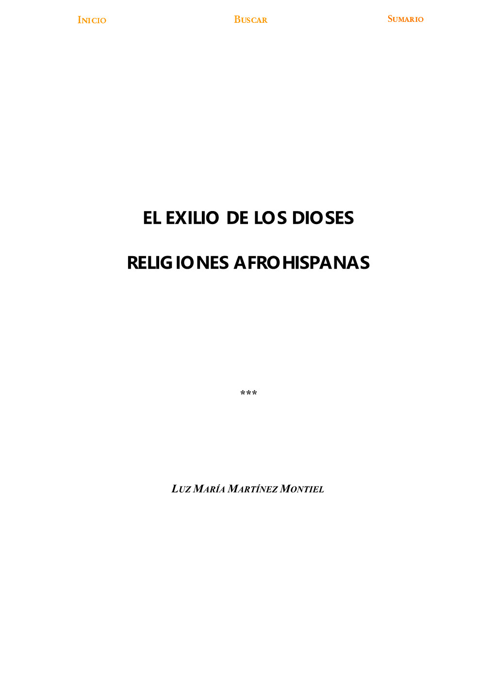 El Exilio De Los Dioses Religiones Afrohispanas