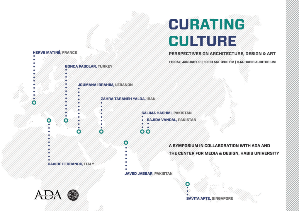 CURATING CULTURE: PROGRAMME Perspectives on Architecture, Design & Art