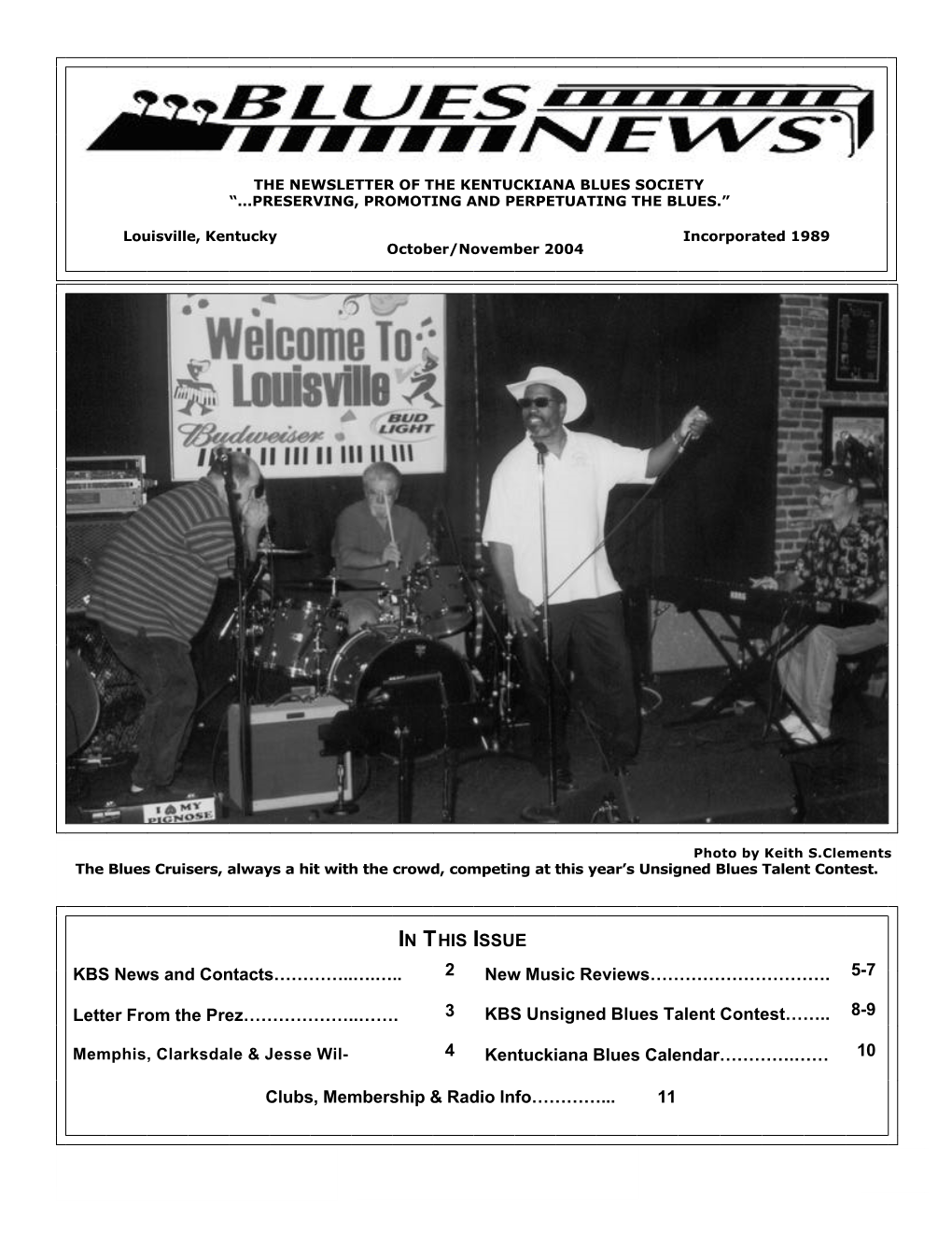 Kentuckiana Blues Society "Blues News" Oct 2004