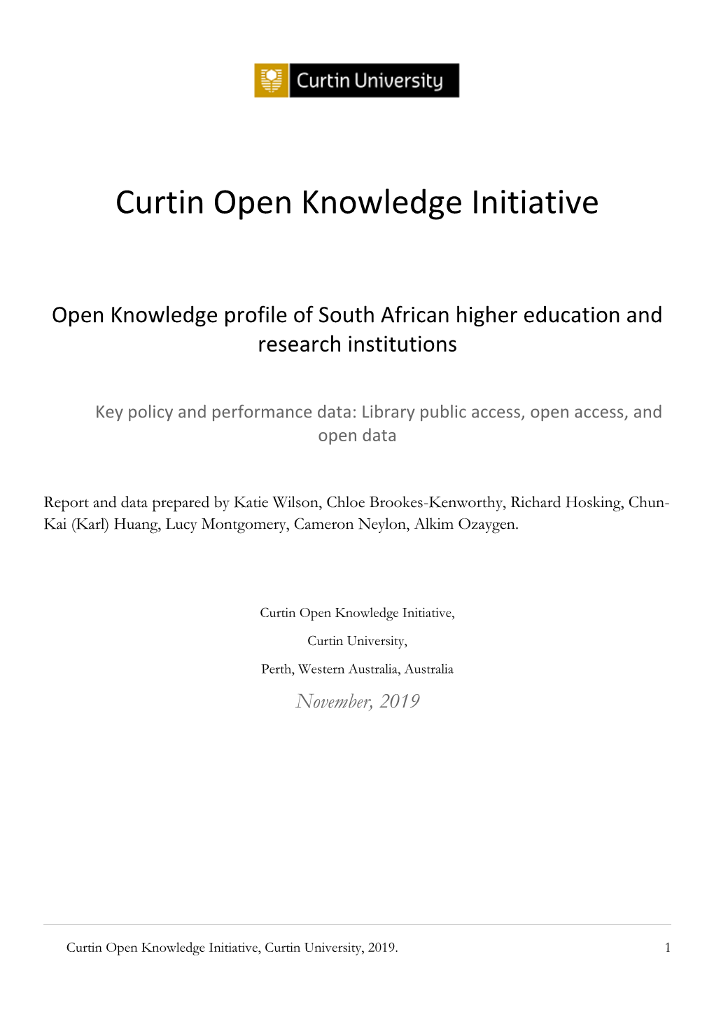 South African Higher Education and Research Institutions