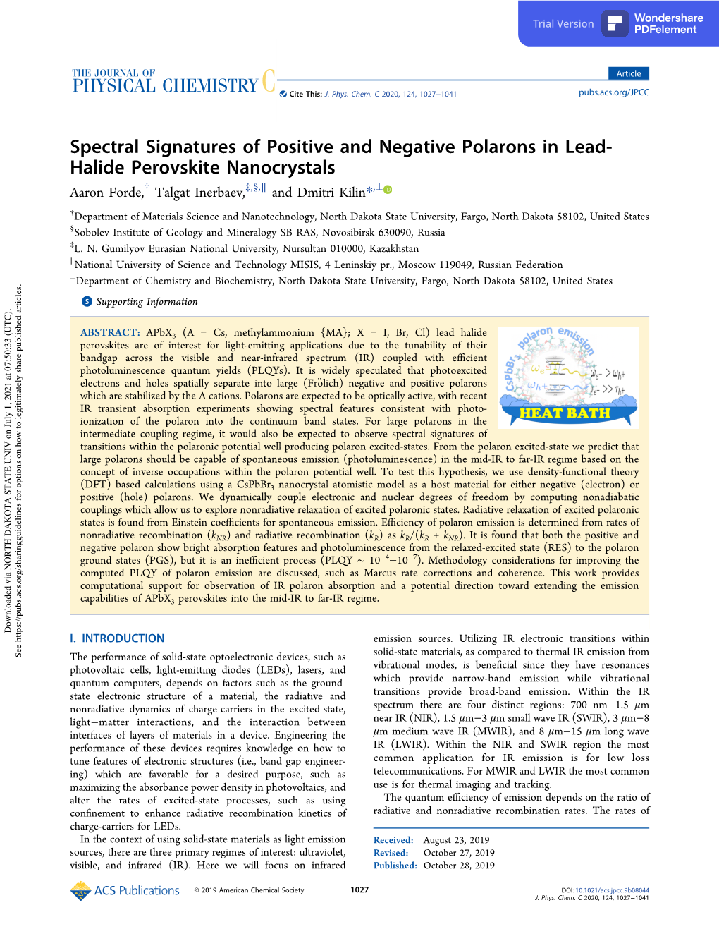 Spectral Signatures of Positive and Negative Polarons in Lead-Halide