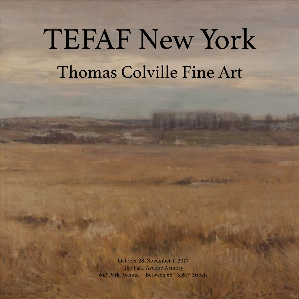 TEFAF New York Thomas Colville Fine Art
