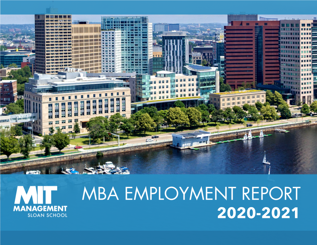 2020-2021 MBA Employment Report