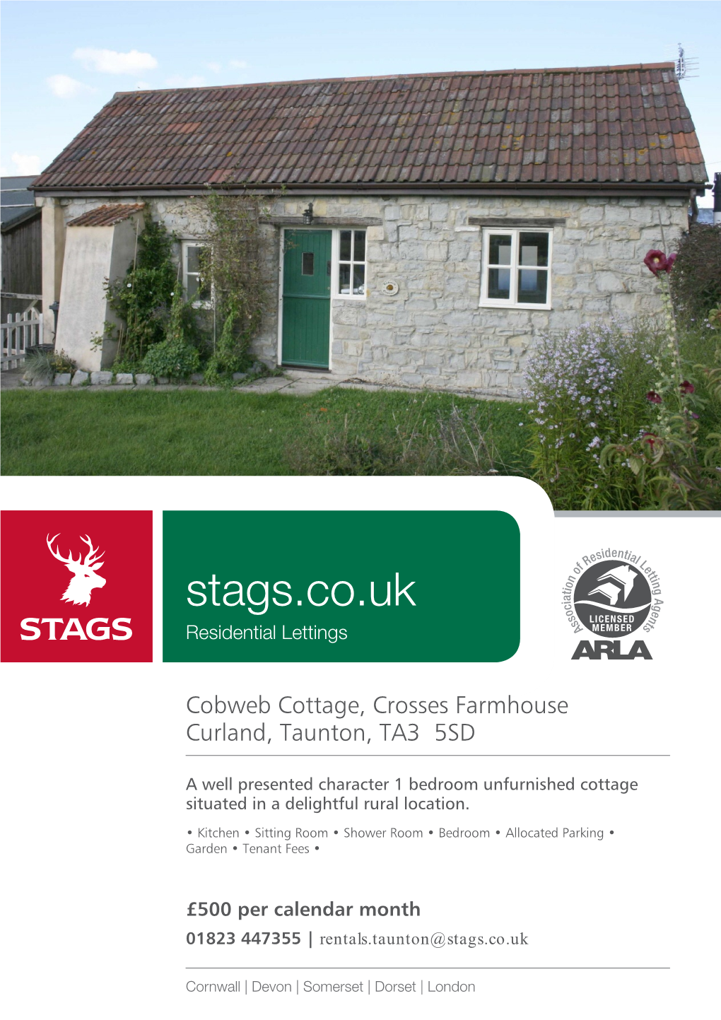 Cobweb Cottage, Crosses Farmhouse Curland, Taunton, TA3 5SD