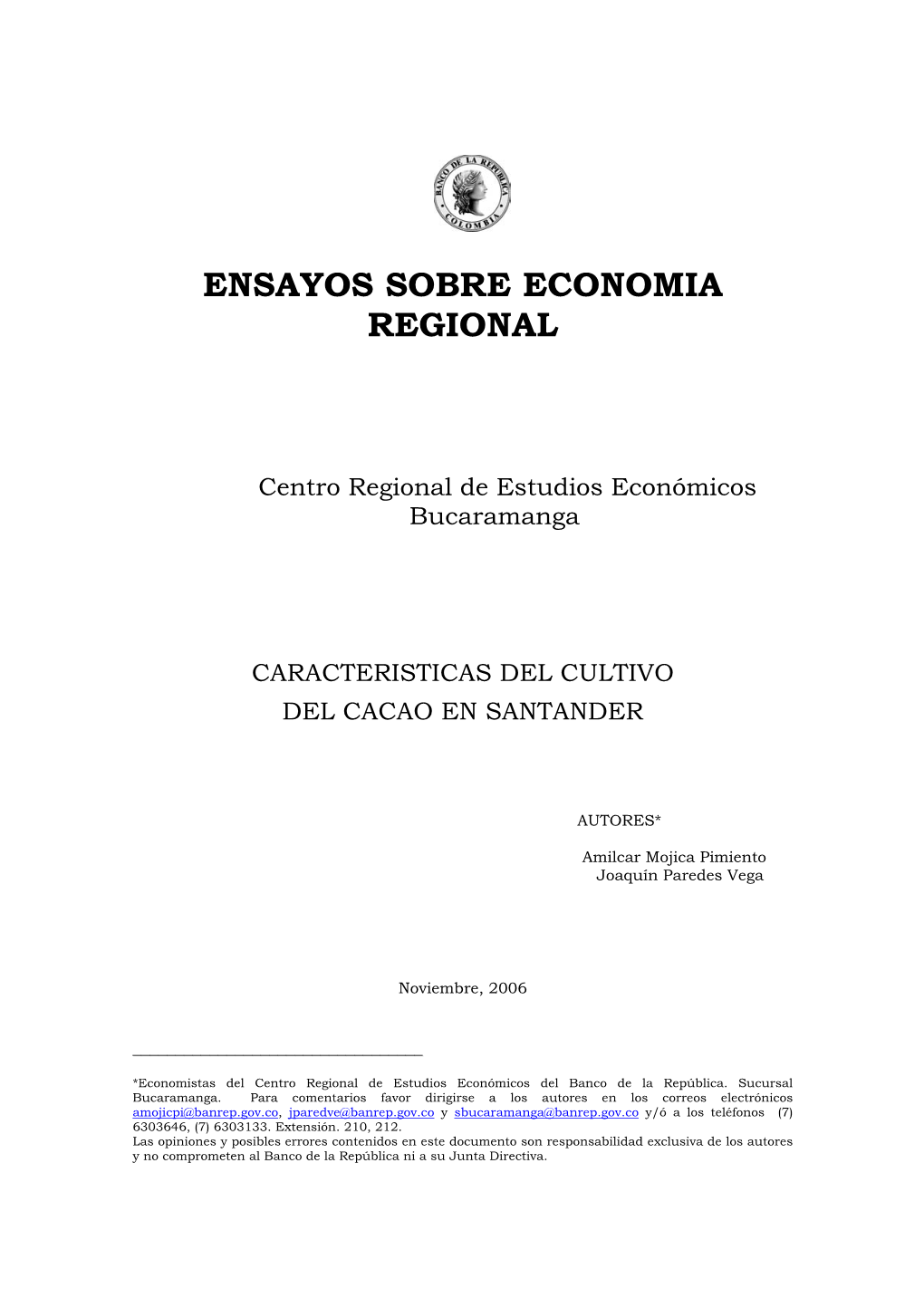 Ensayos Sobre Economia Regional