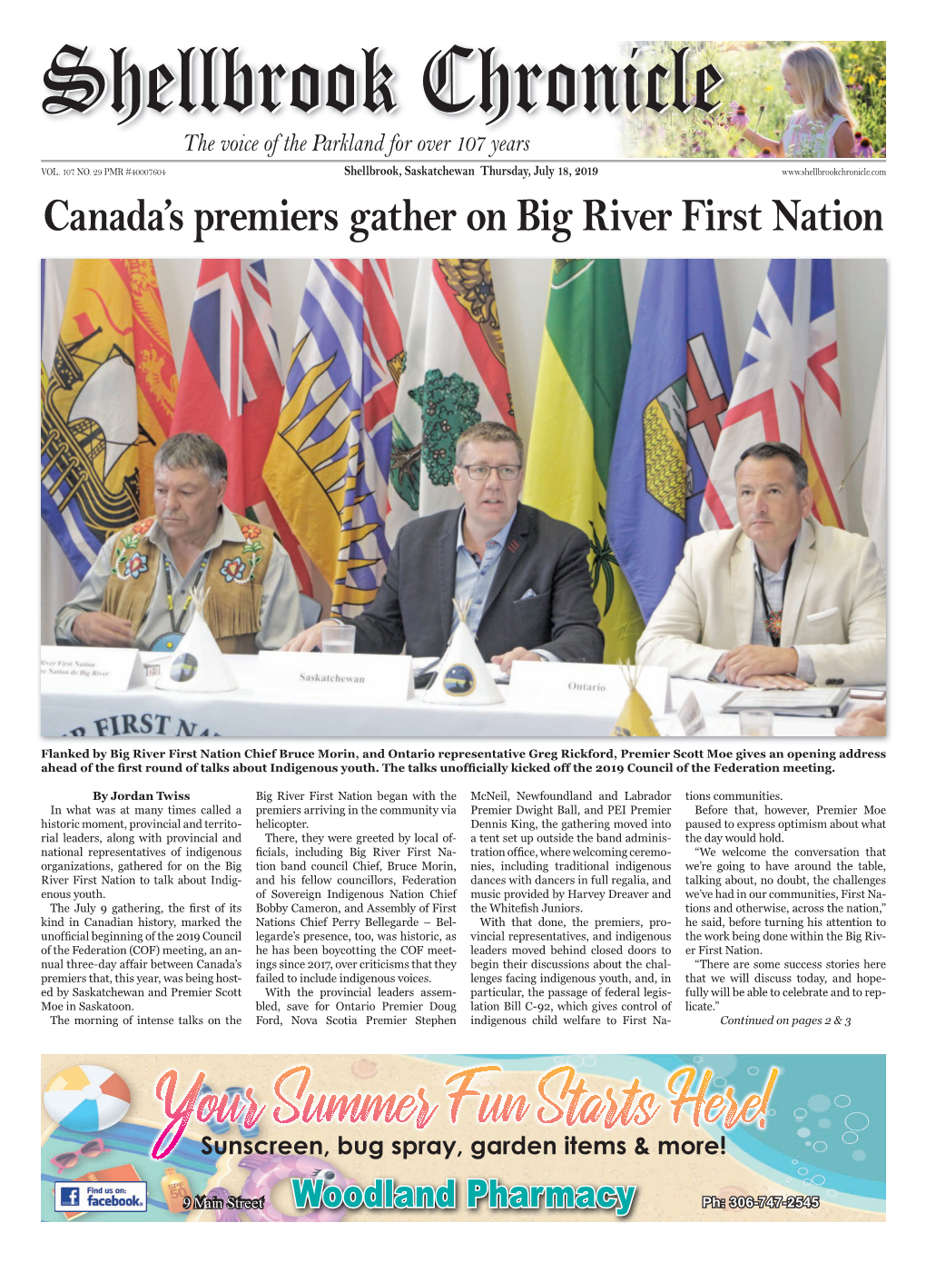 Canada's Premiers Gather on Big River First Nation