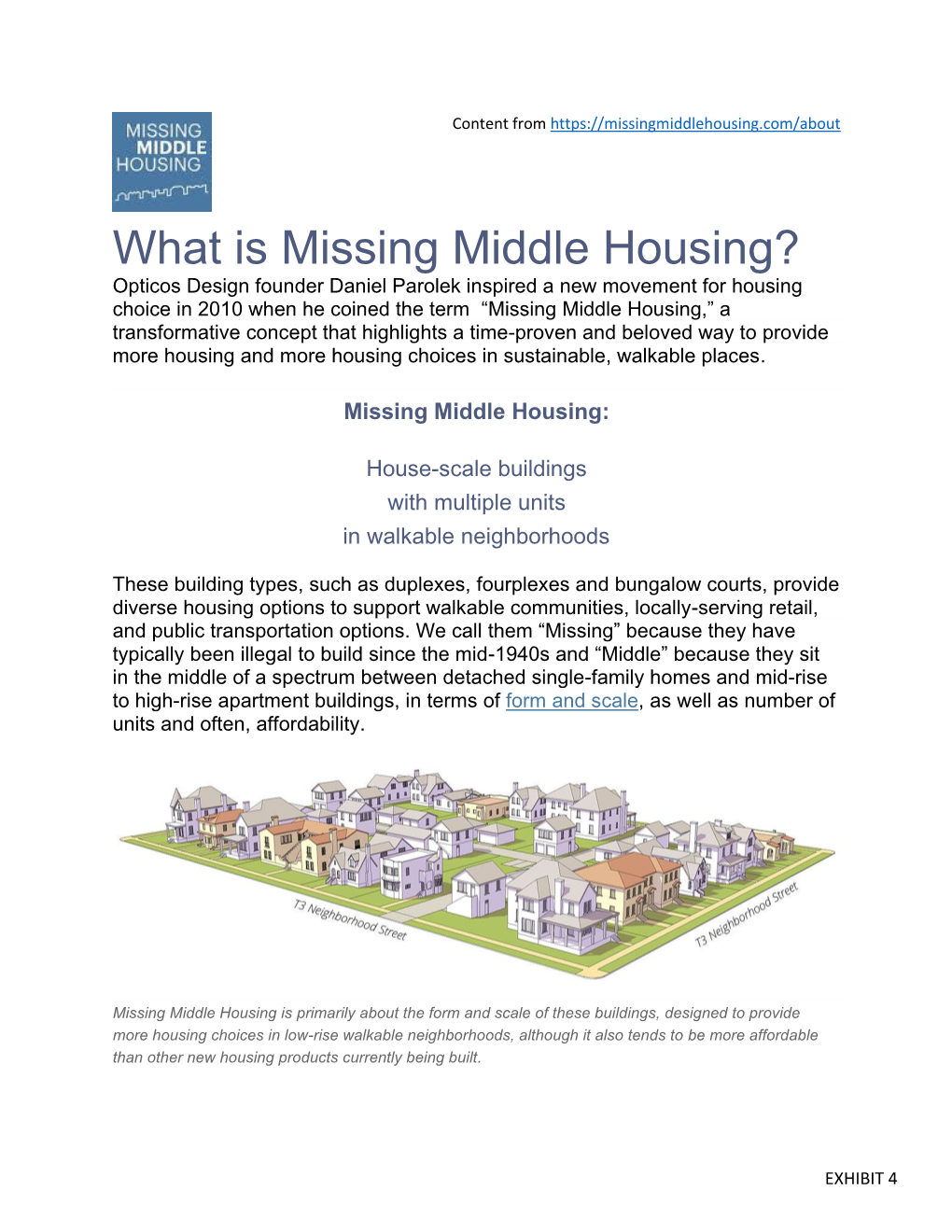 What Is Missing Middle Housing?