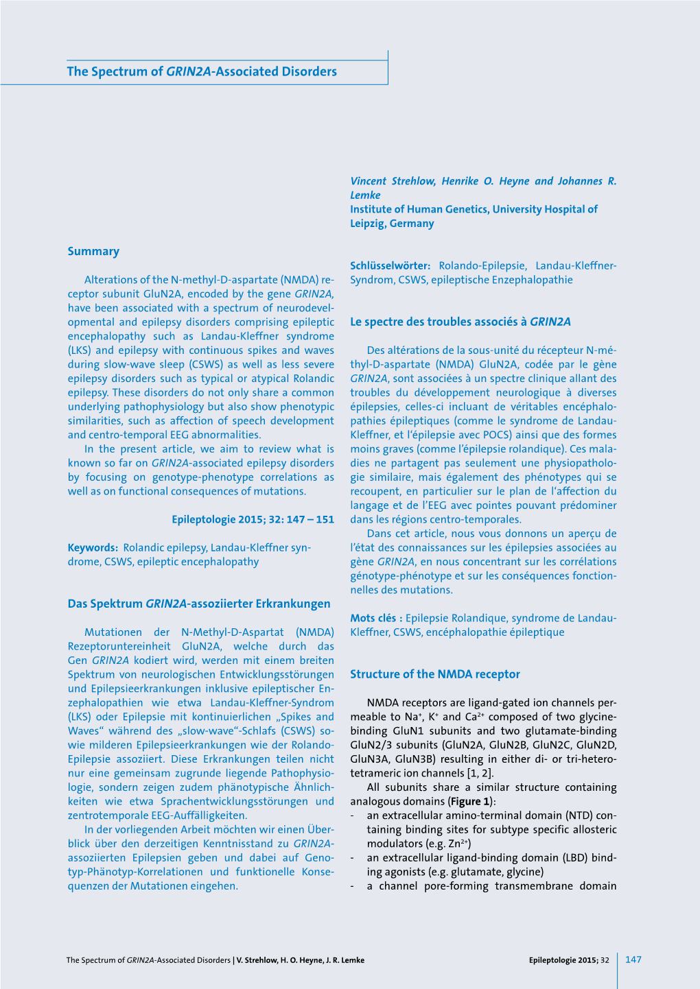 The Spectrum of GRIN2A-Associated Disorders