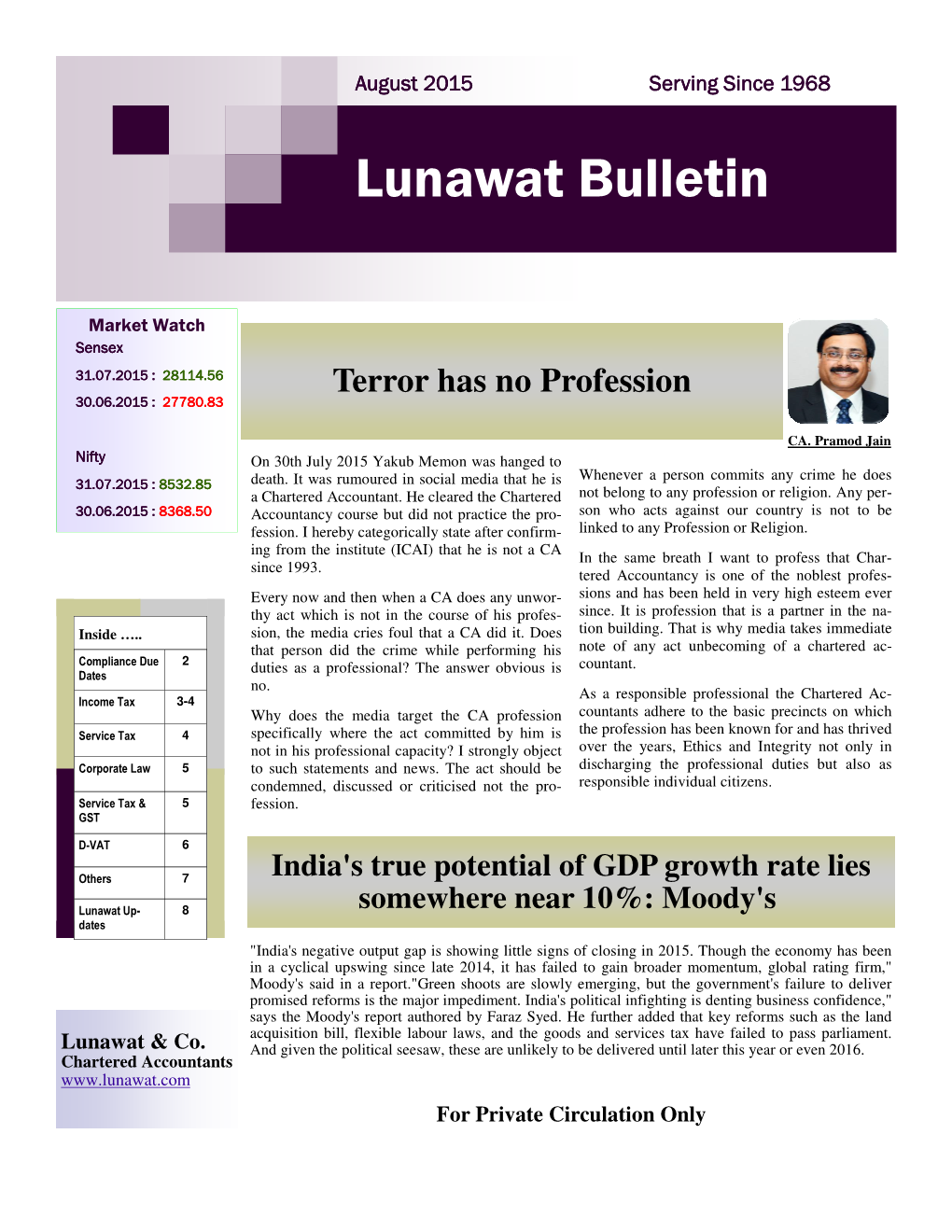 Lunawat Bulletin