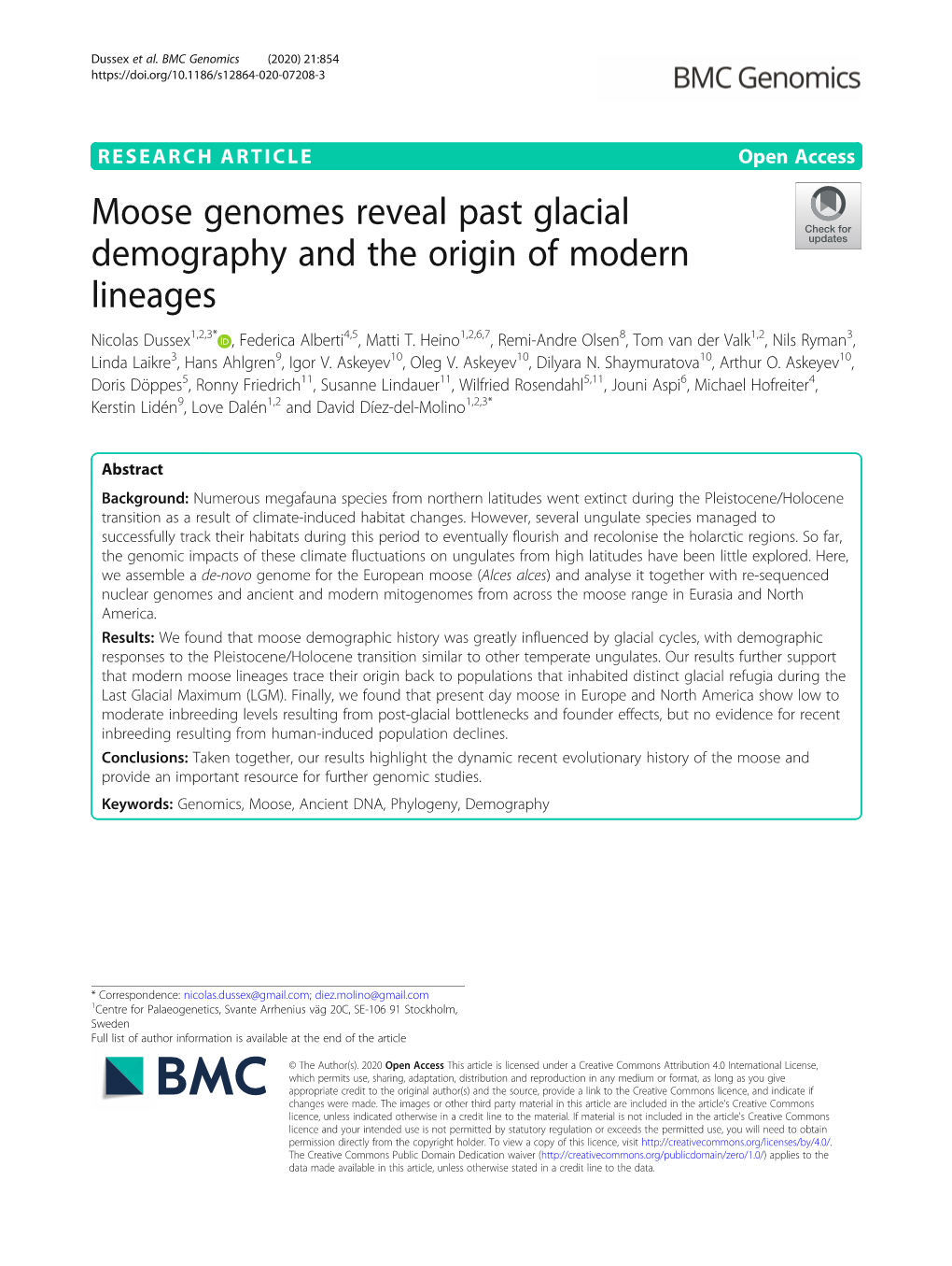 Downloaded Moose Samples (ENA Pro- Et Al