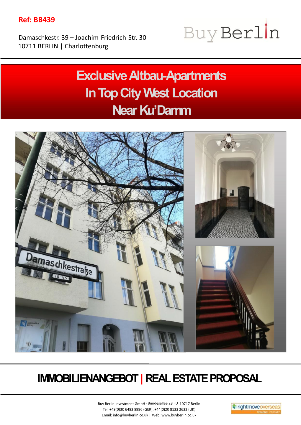 Exclusive Altbau-Apartments in Top City West Location Near Ku'damm