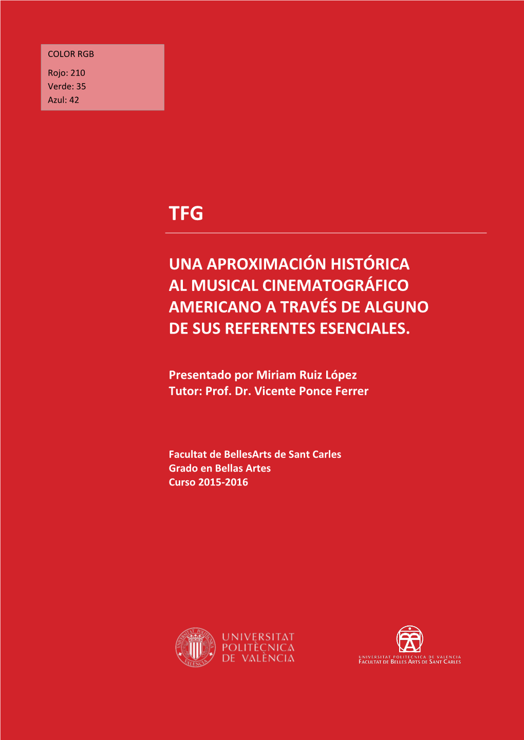 TFG Una Aproximación Al Musical Americano.Pdf