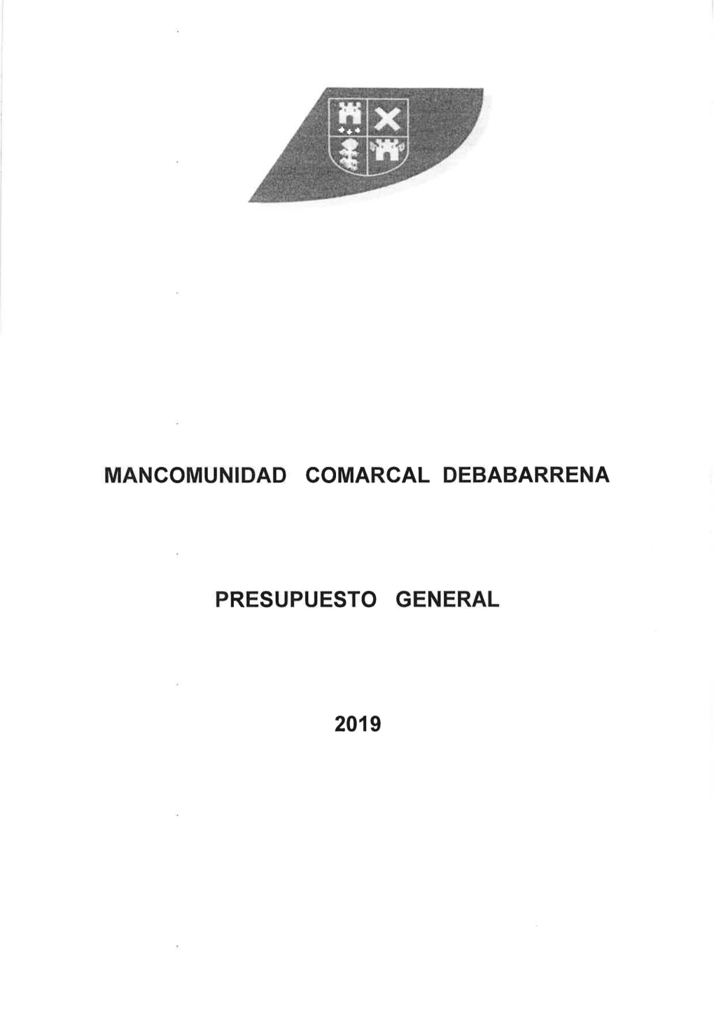 Mancomunidad Comarcal Debabarrena Presupuesto General