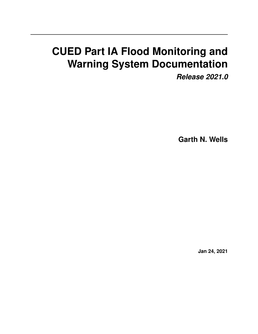 CUED Part IA Flood Monitoring and Warning System Documentation Release 2021.0