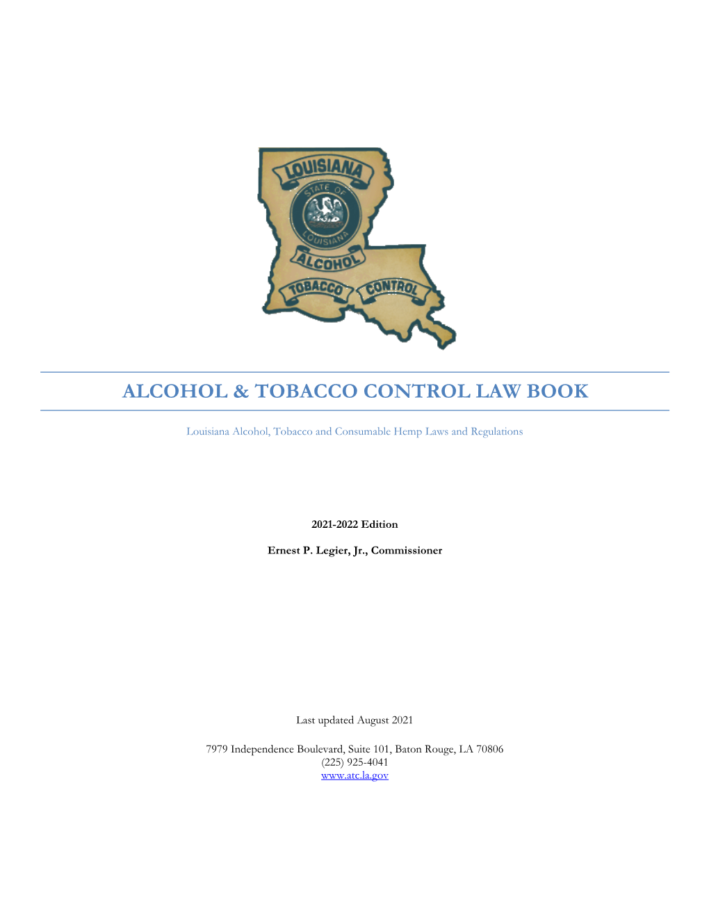 Alcohol & Tobacco Control Lawbook