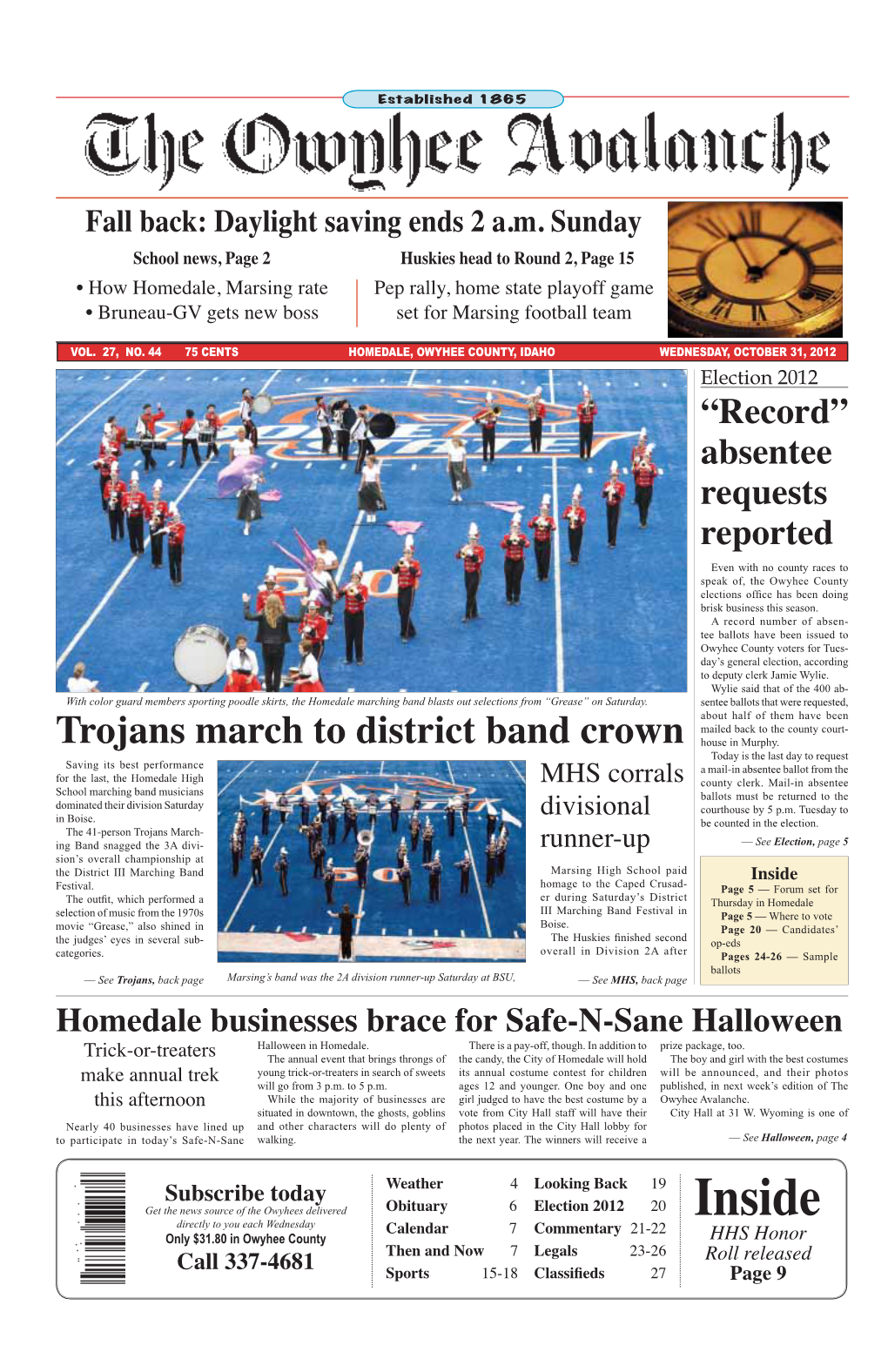 Marsing Rate Pep Rally, Home State Playoff Game • Bruneau-GV Gets New Boss Set for Marsing Football Team