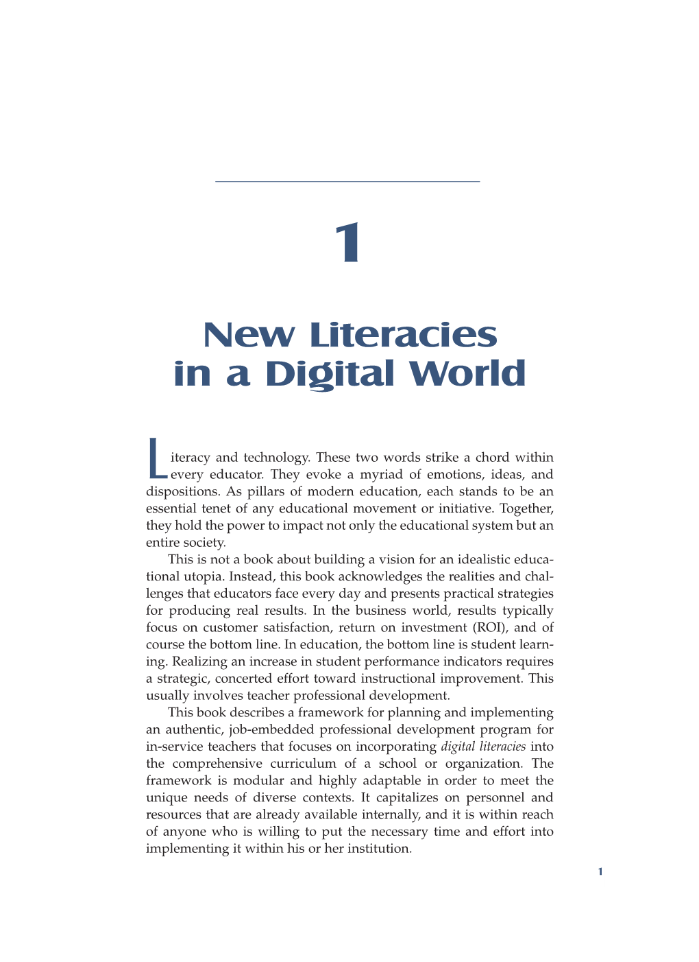 New Literacies in a Digital World