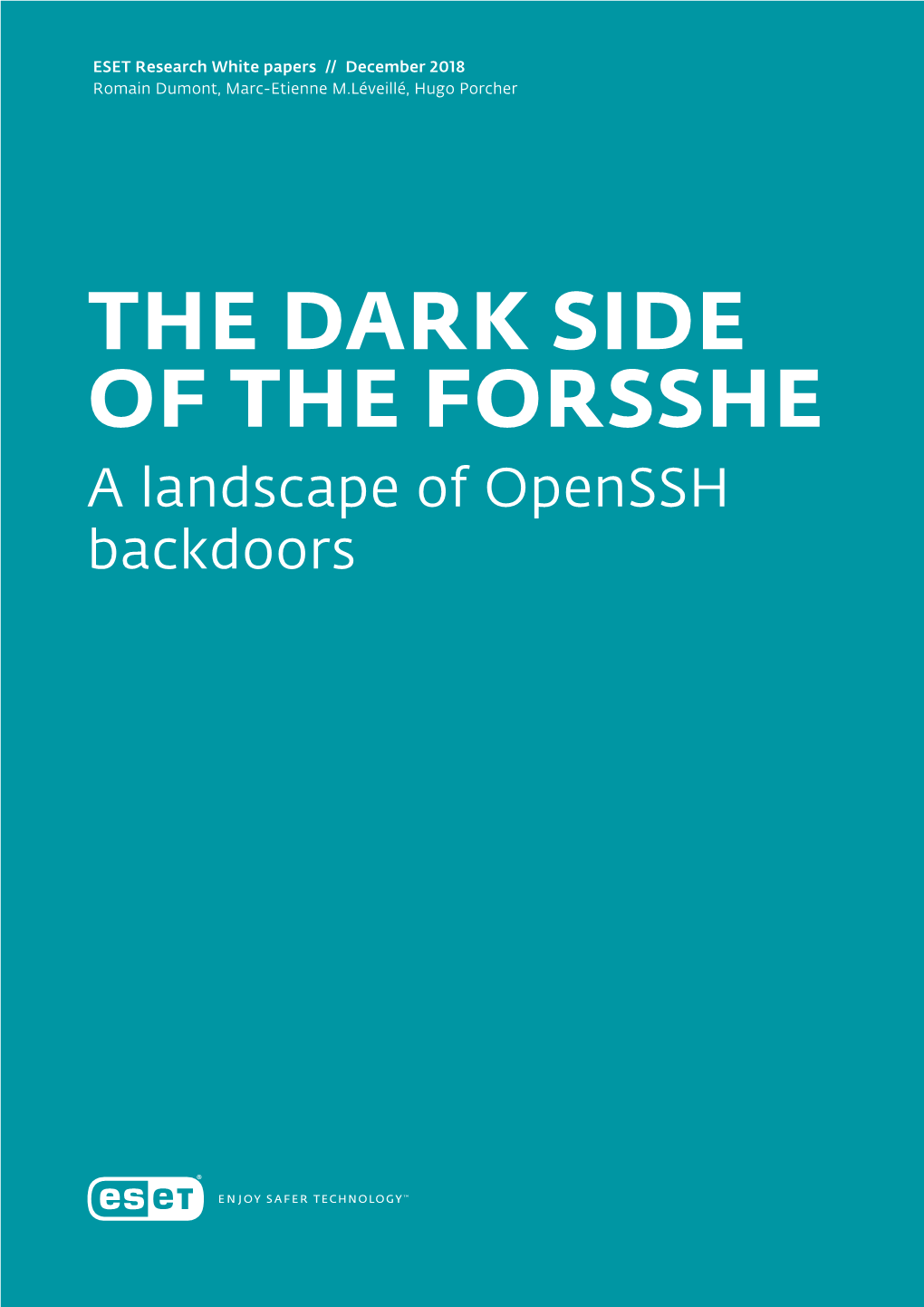 The Dark Side of the Forsshe: a Landscape of Openssh Backdoors