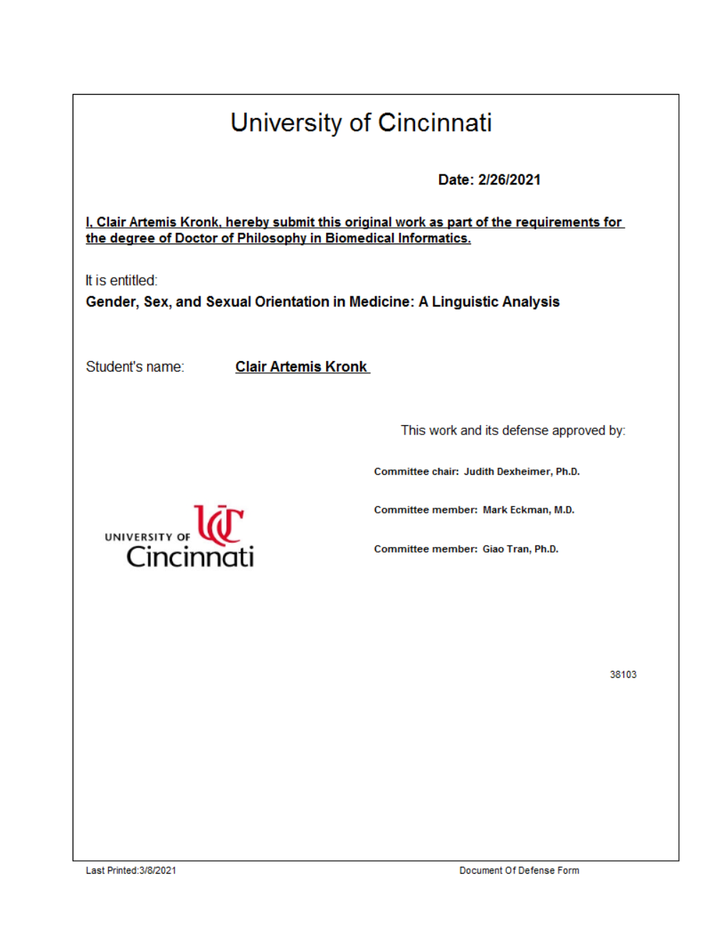 Gender, Sex, and Sexual Orientation in Medicine: a Linguistic Analysis