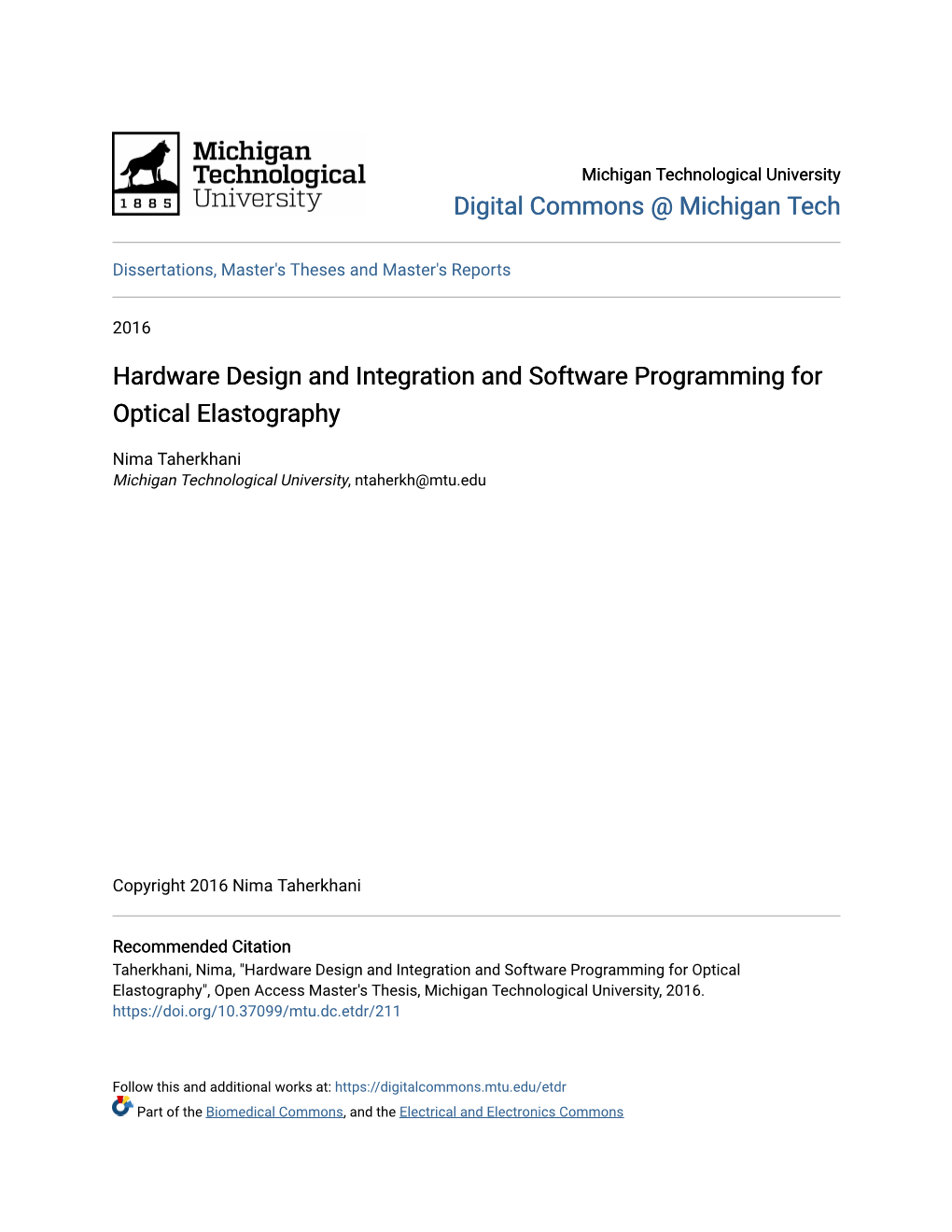 Hardware Design and Integration and Software Programming for Optical Elastography