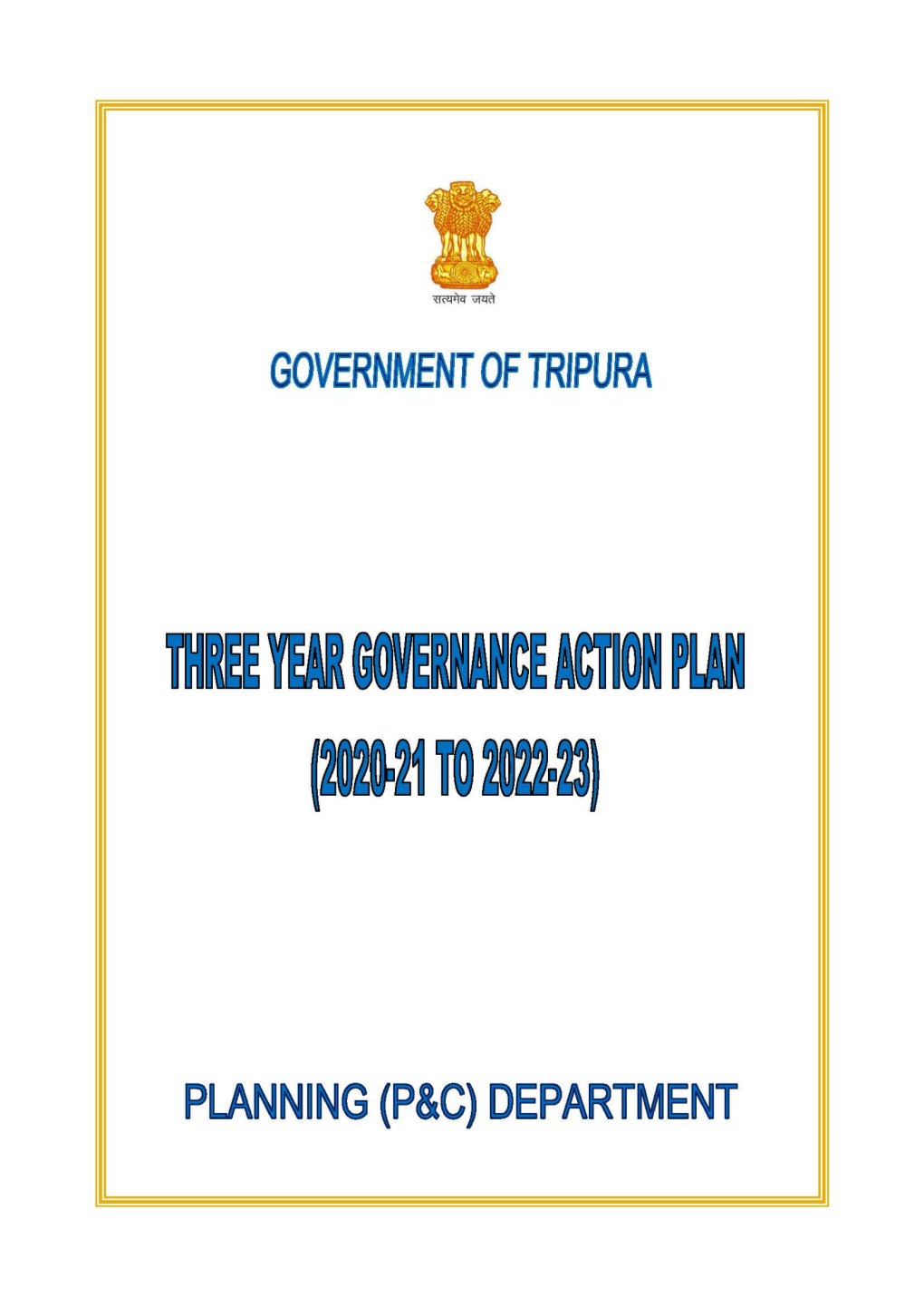 Thie Year Governance Action Plan (D21t02823)